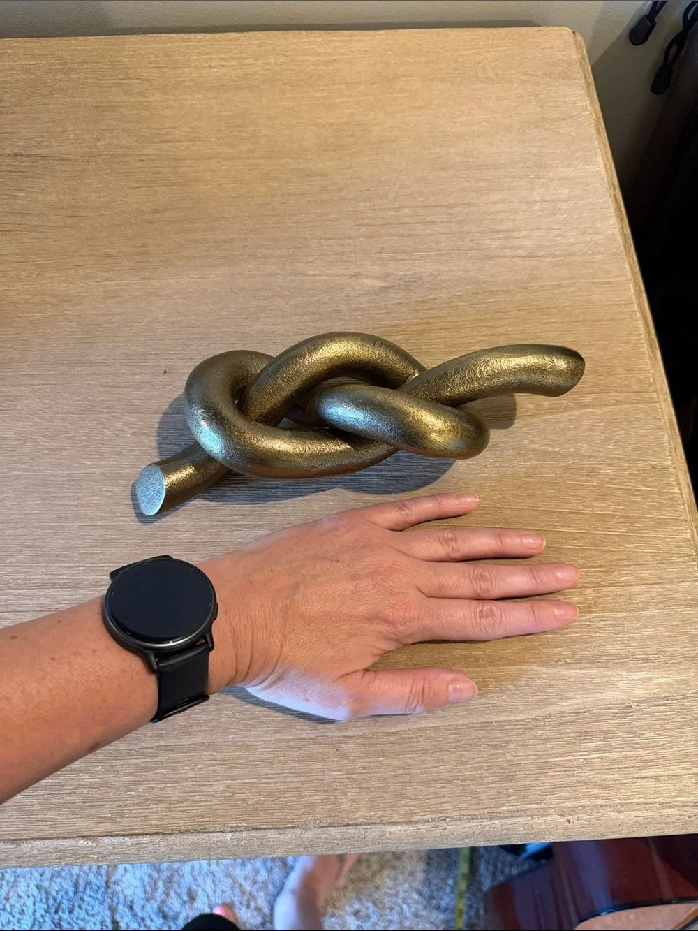 Studio McGee Metallic Knot Accent in Gold